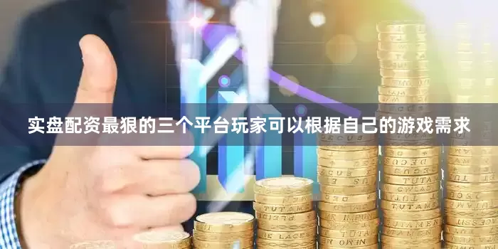 实盘配资最狠的三个平台玩家可以根据自己的游戏需求