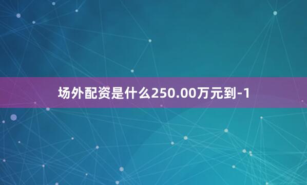 场外配资是什么250.00万元到-1